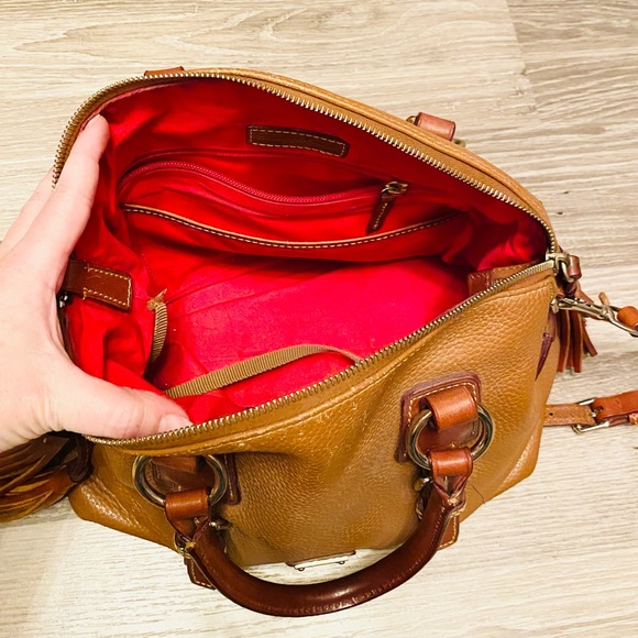 Dooney & Bourke Florentine Leather Mini Domed Buckle Satchel - Picture 5 of 10